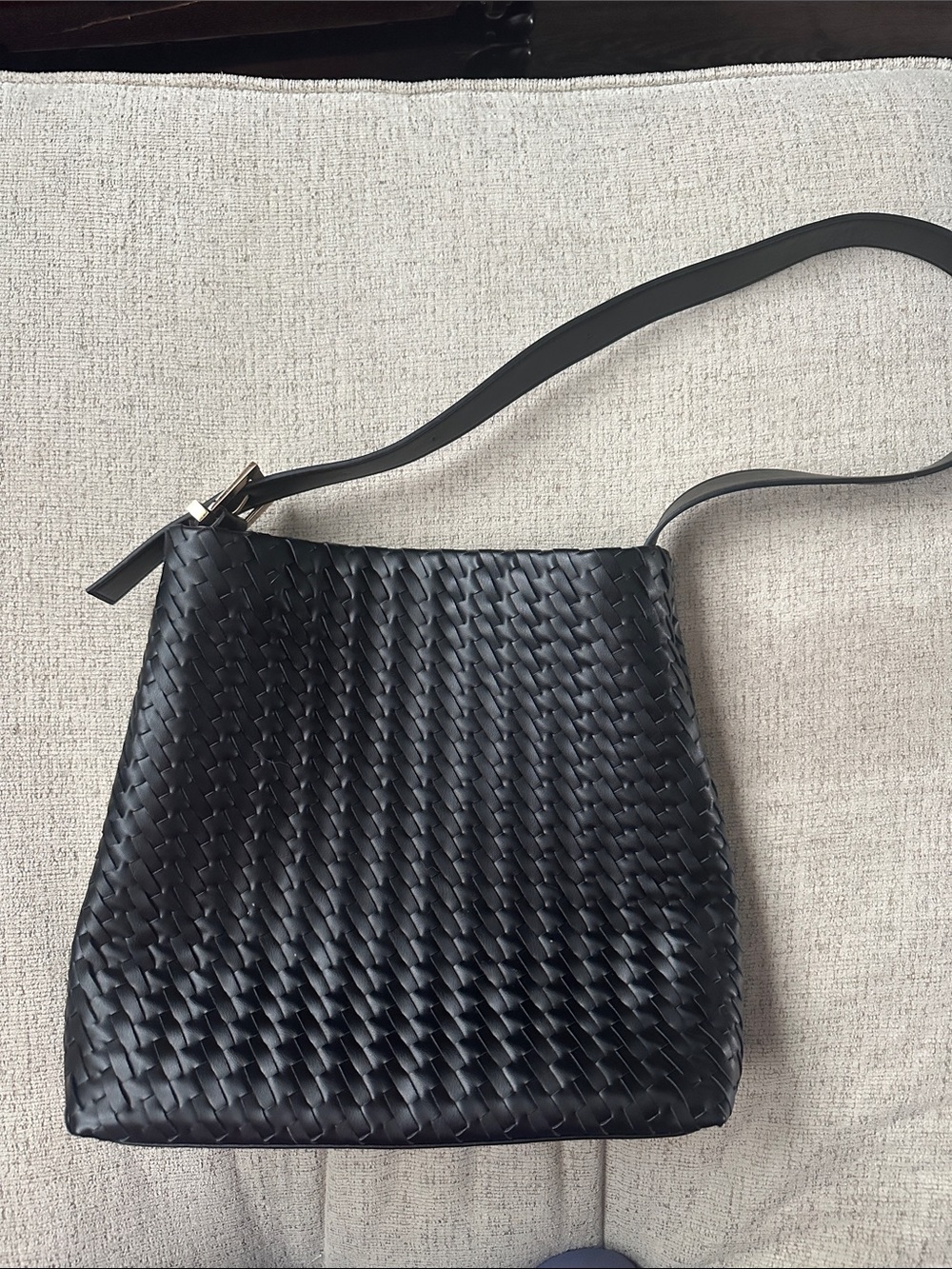 Universal Thread Black Woven Shoulder Bag